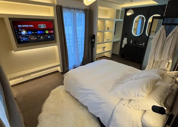 L'ecrin Beige - Immersive With Private Jacuzzi * Champlan